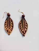 Leather hand work Earrings for ladies girls