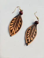 Leather hand work Earrings for ladies girls - Image 2