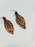 Leather hand work Earrings for ladies girls - Image 3