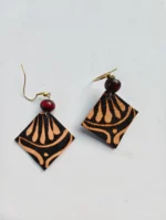Leather hand work Earrings for women girls