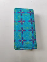 Kantha Stitch Cotton Zip Wallet – Double Zipper Compartments - Image 3
