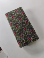 Kantha stitch purse double zipper Wallet black  for Girls - Image 3