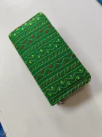 blue Kantha Cotton Zip Wallet – Double Zipper Compartmentsy - Image 3