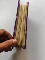 Purple Kantha Stitch Cotton Zip Wallet – Double Zipper Compartments - Image 4