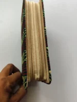 Sea Green Kantha Cotton Zip Wallet – Double Zipper Compartments - Image 4