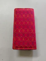Kantha Stitch Cotton Zip Wallet – Double Zipper Compartments
