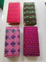 Kantha Cotton Zip Wallet – Double Zipper Compartmentsy (4 Set)