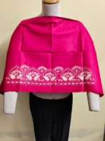Cotton Premium Kantha Stitch Blouse Material (red Magenta)