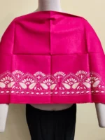 Cotton Premium Kantha Stitch Blouse Material (red Magenta) - Image 2