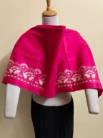 Cotton Premium Kantha Stitch Blouse Material (red Magenta) - Image 3