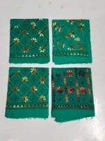 Pure Cotton Kantha Stitch blouse Material (4piec)
