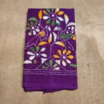 Purple Cotton Kantha Stitch Blouse Pieces