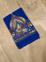 Blue Kantha Stitch Blouse Piece - Image 3
