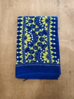 Kantha Stitch Blouse Material Blue