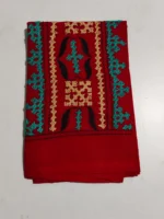 Gujarati Cotton Kantha Stitch Blouse Piece Red