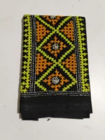 Gujarati Cotton Kantha Stitch Blouse Material black