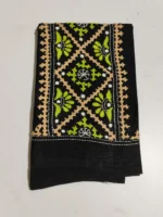 Cotton Gujarati Kantha Stitch Blouse Material black