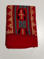 Cotton Gujarati Kantha Stitch Blouse Material Red
