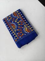 Royal Blue Kantha Stitch Blouse Piece - Image 3