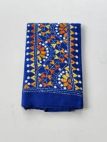 Royal Blue Kantha Stitch Blouse Piece