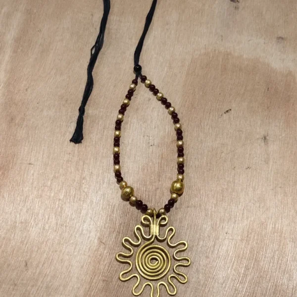 Brass Pendant Necklace