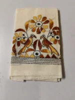 Blouse Kantha Stitch Material –  Embroidery Cotton (Of-White)