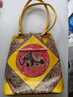 Handcrafted Leather Bag – Traditional Elephant Design
