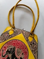 Handcrafted Leather Bag – Traditional Elephant Design - Image 4