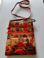 Handcrafted Leather Shoulder Sling Bag – Woman & Deer Design