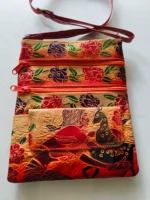 Handcrafted Leather Shoulder Sling Bag – Woman & Deer Design - Image 5