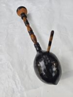 Handcrafted Hookah Showpiece Made of Wood and Terracotta - Image 2