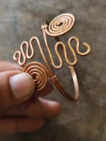 Copper Hand Bracelet - Triangular Design For Women and Girls - Image 4