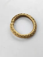 Tribal Dokra Brass Bracelet – Vintage Ethnic Design - Image 5
