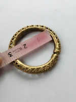 Tribal Dokra Brass Bracelet – Vintage Ethnic Design - Image 2