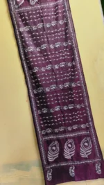Light color Silk Kantha Stitch Stole – Floral Embroidery - Image 3