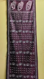 Light color Silk Kantha Stitch Stole – Floral Embroidery