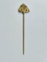 Handcrafted Dokra Brass Hair Pin – Butterfly Leaf Filigree Motif - Image 4