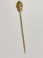 Handcrafted Dokra Brass Hair Pin – Skull Motif - Image 4