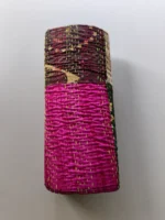 Round Silk Hand Clutch Wallet with Kantha Embroidery