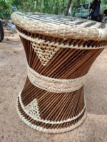 Handcrafted Natural Bamboo Woven Stool – Traditional Handmade Decorative Seating - Image 2