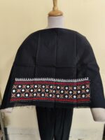 Gujarati Cotton Kantha Stitch Blouse Material black border style
