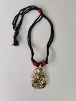 Handcrafted Pure Dokra Brass Pendant – Goddess Motif - Image 5