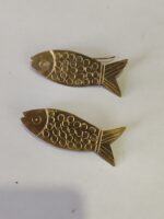 Handcrafted Brass Earrings – Fish Motif Design