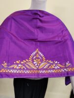 Silk Kantha Stitch Blouse Piece (Purple) - Image 4