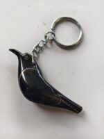 Handcrafted Buffalo Horn Bird Keychain with Powerful Whistle - Image 2
