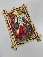 Handmade Bamboo & Wooden Photo Frame – Traditional Folk Art Design - Image 3