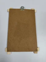 Handmade Bamboo & Wooden Photo Frame – Krishna Radha Folk Art Design - Image 5