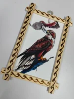 Handmade Bamboo & Wooden Photo Frame – Ornate Bird Art Design - Image 2