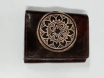 Handcrafted Premium Leather Wallet – Deep Embossed Mandala - Image 3