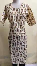 Printed Cotton Long Kurti for Women - Image 2